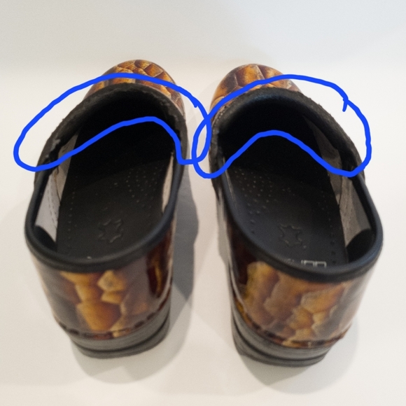 Dansko Womens Tiger Eye Leather Professional Shoes Clogs Size 6.5 - Picture 15 of 16